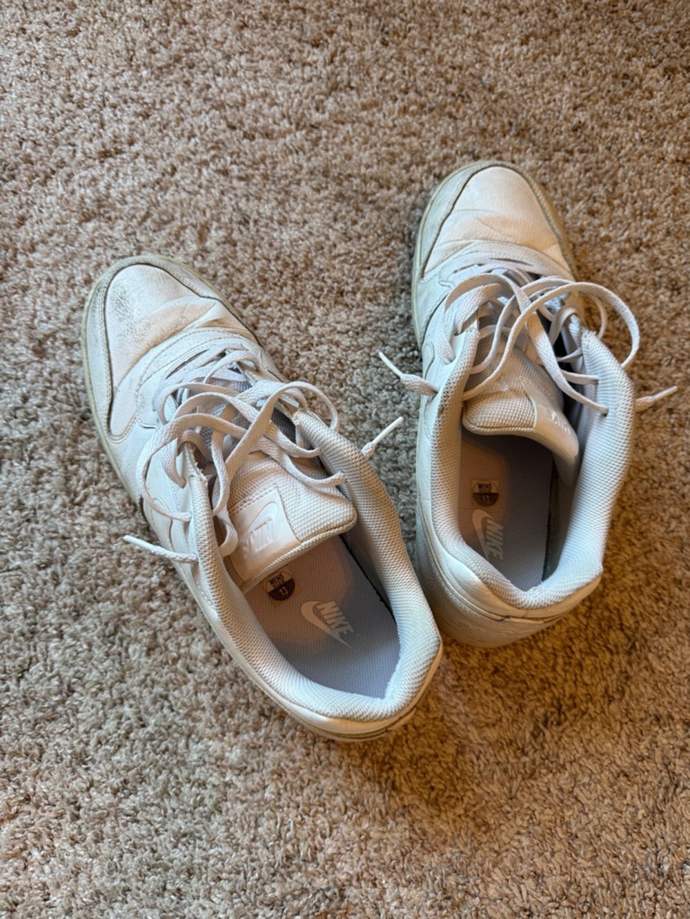 Nike Men’s White Low-Top Athletic Sneakers